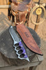 Apocalypse Trench Knife Machete 12 Inch Full Tang Survival Blade with Knuckle Guard by JW SteelCrafts