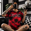 Laid back embroidered tie dye T-shirt by Madness & Mayhem LLC