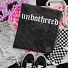 Unbothered Embroidered Mineralwash Tshirt by Madness & Mayhem LLC
