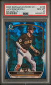 Graded 2023 Topps Bowman Chrome S/E Jackson Merrill #244 Prospects Rookie RC Baseball Card PSA 10 Gem Mint