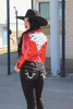High Stakes Ruby Red Metallic Pearl Snap Rodeo Shirt by Neon Spur