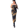🌞 Summer Strapless Printed Tube Dress – Slim Fit Bodycon Mini by FitiqueFit