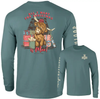 All I Want for Christmas Blue Spruce Southernology Comfort Color Long Sleeve Tee by DoodleBug's