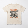 HAUNTED HORSEPOWER HALLOWEEN TEE - VINTAGE CREAM by LITTLE RAD THINGS