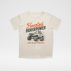 HAUNTED HORSEPOWER HALLOWEEN TEE - VINTAGE CREAM by LITTLE RAD THINGS