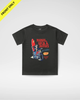 RADICAL CYCLE AND BOARDS TEE - BLACK (FRONT ONLY) by LITTLE RAD THINGS
