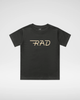 THE RAD TEE - BLACK (FRONT ONLY) by LITTLE RAD THINGS