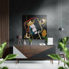 Picasso Style Brushed Aluminium Dibond Wall Art by Insigneart USA