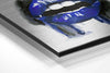 Lips Brushed Aluminium Dibond Wall Art by Insigneart USA