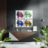 Lips Brushed Aluminium Dibond Wall Art by Insigneart USA