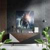 Space Traveller Brushed Aluminium Dibond Wall Art by Insigneart USA