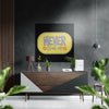 Never Give Up Brushed Aluminium Dibond Wall Art by Insigneart USA