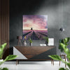 Tulip Field Brushed Aluminium Dibond Wall Art by Insigneart USA