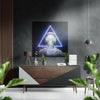 Triangle Thoughts Brushed Aluminium Dibond Wall Art by Insigneart USA