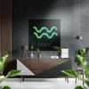 Aquarius Brushed Aluminium Dibond Wall Art by Insigneart USA