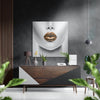 Lips Brushed Aluminium Dibond Wall Art by Insigneart USA