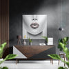 Lips Brushed Aluminium Dibond Wall Art by Insigneart USA
