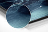 Blue Brushed Aluminium Dibond Wall Art by Insigneart USA