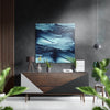 Blue Brushed Aluminium Dibond Wall Art by Insigneart USA