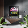 Start Doing Brushed Aluminium Dibond Wall Art by Insigneart USA