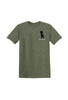 NEVER CAMP ALONE® T-shirt (Green) by Dog is Good