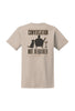 T-shirt: Conversation Not Required, Whiskey (Tan)