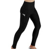 High Waist Elastic Workout Leggings Tummy Control Ruched Booty With Pocket