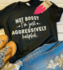 Aggressively Helpful - Southern Attitude Designs Short Sleeve Tee by DoodleBug's