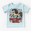 Girls Unicorn Birthday Shirt - Girls Birthday Tee by Madi Moosh