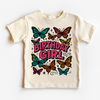 Girls Butterfly Birthday Shirt - Girls Birthday Tee by Madi Moosh