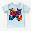Girls Butterfly Birthday Shirt - Girls Birthday Tee by Madi Moosh