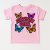 Girls Butterfly Birthday Shirt - Girls Birthday Tee by Madi Moosh