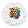 Rollin Into 2 Boys Skateboard 2nd Birthday Shirt - Birthday Tee by Madi Moosh