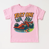 Fast One Racecar 1st Birthday Shirt - Birthday Tee by Madi Moosh
