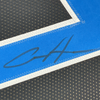 Framed Autographed/Signed Aidan Hutchinson 35x39 Detroit Black Football Jersey Beckett BAS COA