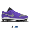 "Purple Cement" Jordan 1 Retro Cleats