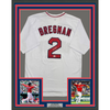 Framed Autographed/Signed Alex Bregman 35x39 Boston White Baseball Jersey JSA COA by Hall of Fame Sports Memorabilia