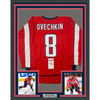 Framed Autographed/Signed Alexander Alex Ovechkin 35x39 Washington Red Hockey Jersey JSA COA