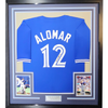 Framed Autographed/Signed Roberto Alomar 35x39 Toronto Blue Baseball Jersey JSA COA by Hall of Fame Sports Memorabilia