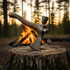 Damascus Smoking Axe Straight Handle 19 Inch by JW SteelCrafts