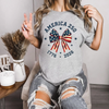 America 250 Stars and Stripes Bow T-Shirt – Coquette Patriotic Graphic Tee by Dog Mom Hat