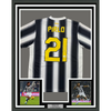 Framed Autographed/Signed Andrea Pirlo 35x39 Juventus White Soccer Jersey Beckett BAS COA by Hall of Fame Sports Memorabilia
