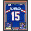 Framed Autographed/Signed Anthony Richardson 35x39 Florida Blue College Football Jersey JSA COA by Hall of Fame Sports Memorabilia