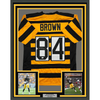 Framed Autographed/Signed Antonio Brown 35x39 Pittsburgh Bumble Bee Football Jersey JSA COA by Hall of Fame Sports Memorabilia