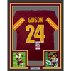 Framed Autographed/Signed Antonio Gibson 35x39 Washington Red 2022 Football Jersey JSA COA