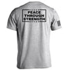Peace Through Strength White by Shield Republic