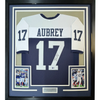 Framed Autographed/Signed Brandon Aubrey 35x39 Dallas Thanksgiving Day Football Jersey Beckett BAS COA by Hall of Fame Sports Memorabilia