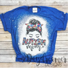 Autism Mom Bleached Long Sleeve Tee by DoodleBug's