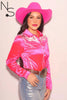 Let Er Buck Luxury Western Pearl Snap Rodeo Shirt by Neon Spur