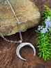 CRESCENT MOON NECKLACE by Bellaforma Jewelry